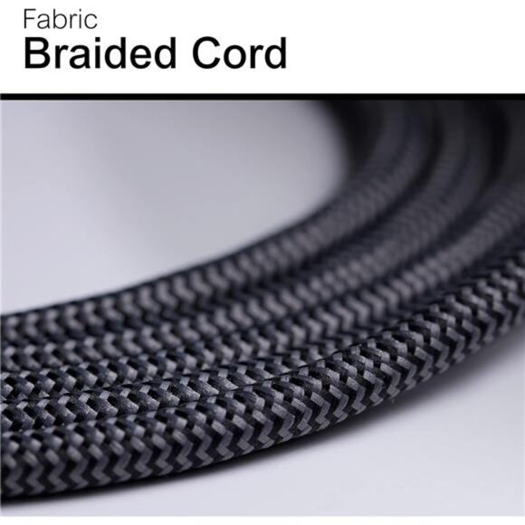 Designer 3-Outlet Power Strip, 1 Ft Braided Extension Cord, 3 Grounded - Picture 5 of 7